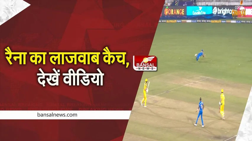 VIDEO: याद आए पुराने दिन, रैना ने लिया जबरदस्त कैच, देखे वीडियो...