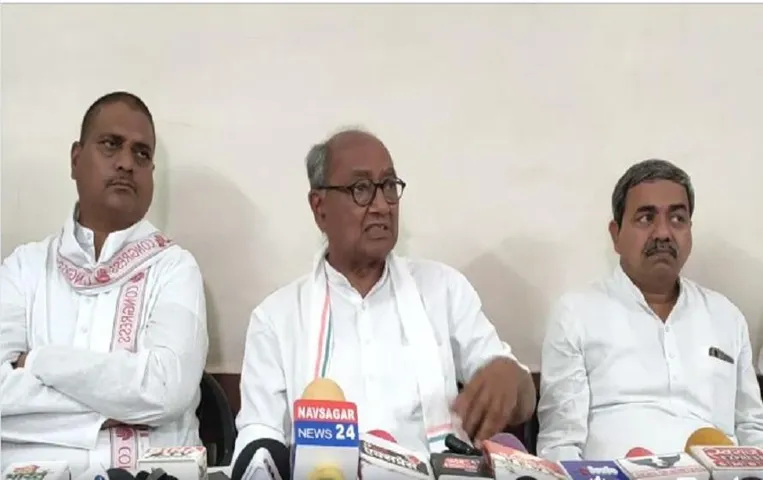 digvijay singh कर रहें है यहां का दौरा, तीन मंत्रियों पर साधा निशाना...