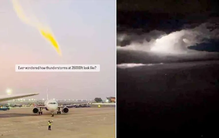 Viral Video: 35,000 फीट की ऊंचाई से तूफान कैसा दिखता है, देखें ये शानदार वीडियो