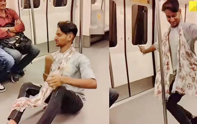 Viral Video: दिल्ली मेट्रो में फिर हुआ डांस, लोगों ने कहा, “प्लीज बंद करो”