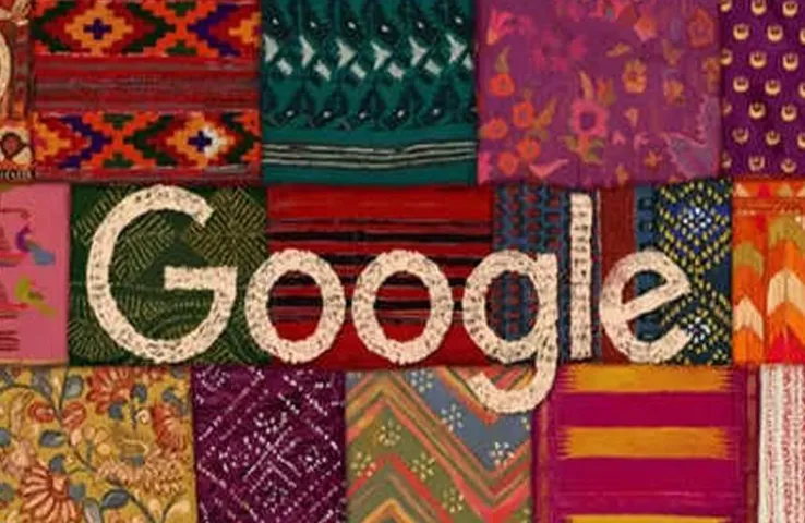 77th Independence Day 2023: गूगल डूडल पर छाया आजादी का रंग,भारत के कपड़ा विरासत को किया याद