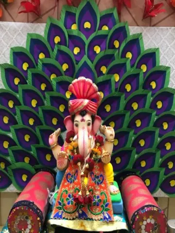 Ganesh Ji paper decoration 1