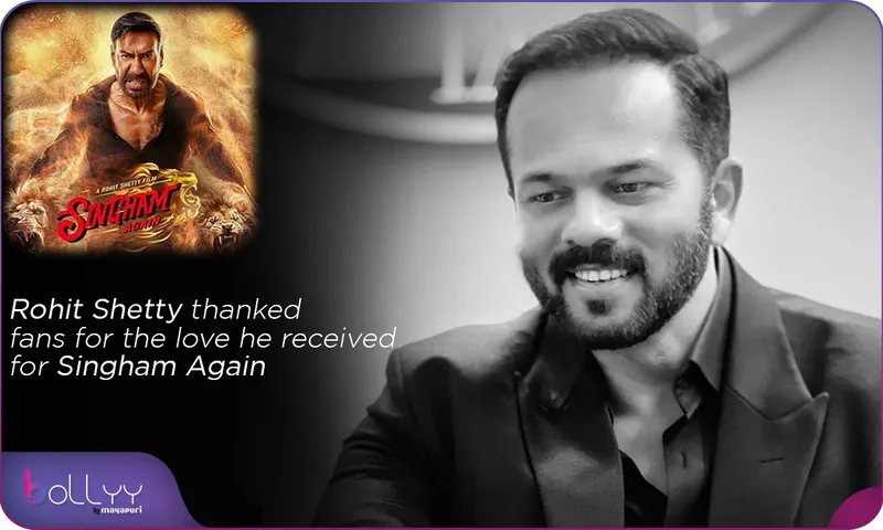 Rohit Shetty thanked fans for the love he received for Singham Again