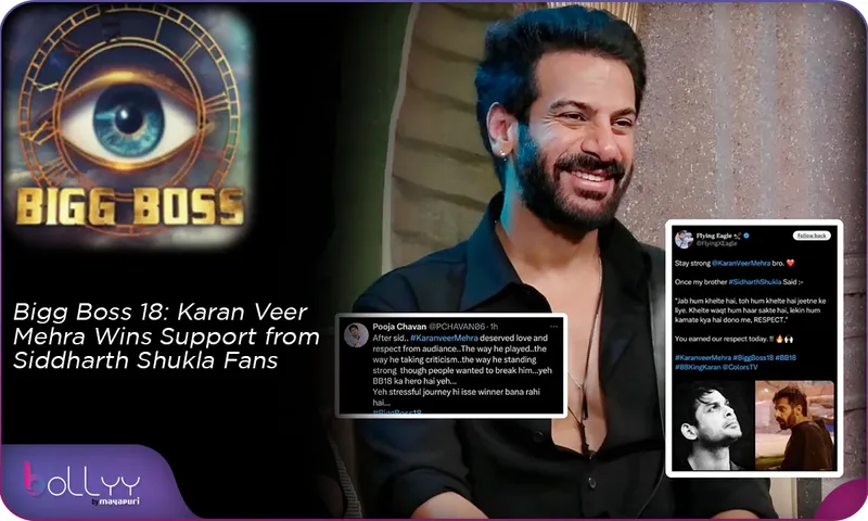 Bigg Boss 18 Karan Veer Mehra Wins Support from Siddharth Shukla Fans