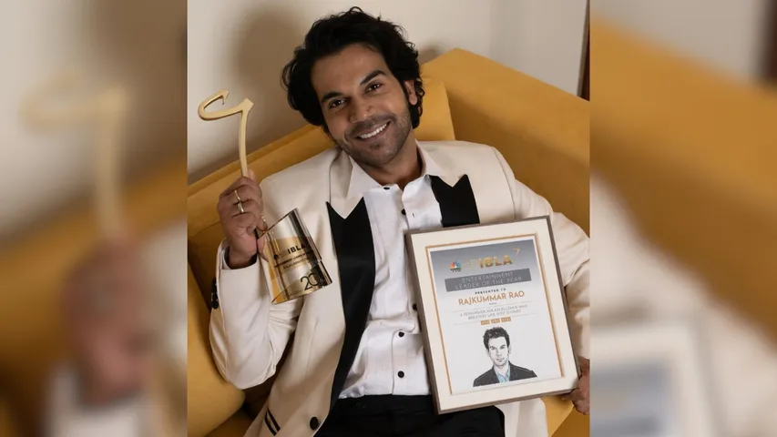 Rajkummar Rao Wins Entertainment Leader of the Year at CNBC-TV18