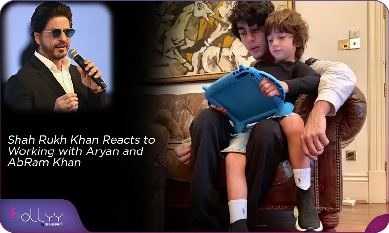 Shah Rukh Khan Reacts to Working with Aryan and AbRam Khan