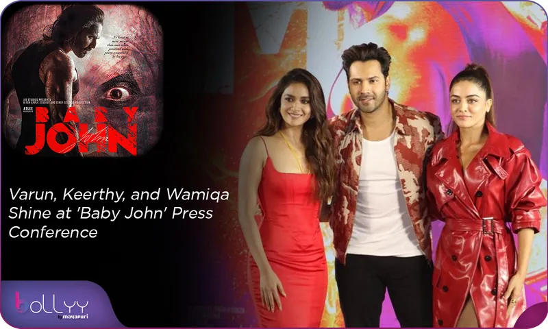 Varun, Keerthy, and Vamiqa Shine at 'Baby John' Press Conference