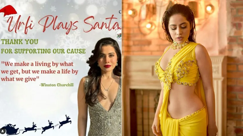 Uorfi Javed steps in as Secret Santa for young heroes battling Cancer