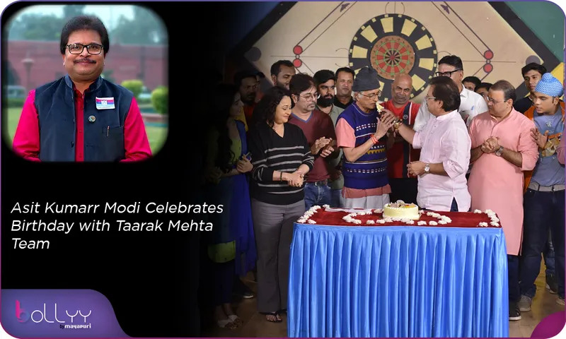 Asit Kumarr Modi Celebrates Birthday with Taarak Mehta Team