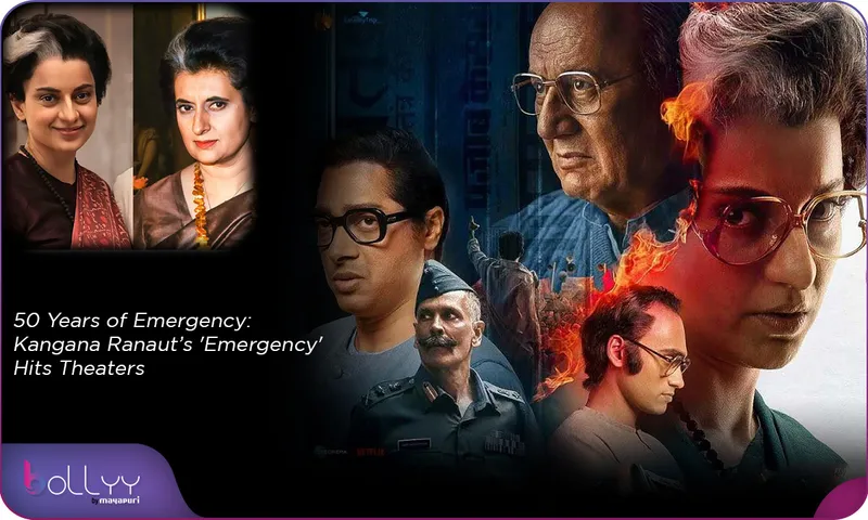 50 Years of Emergency Kangana Ranaut’s 'Emergency' Hits Theaters