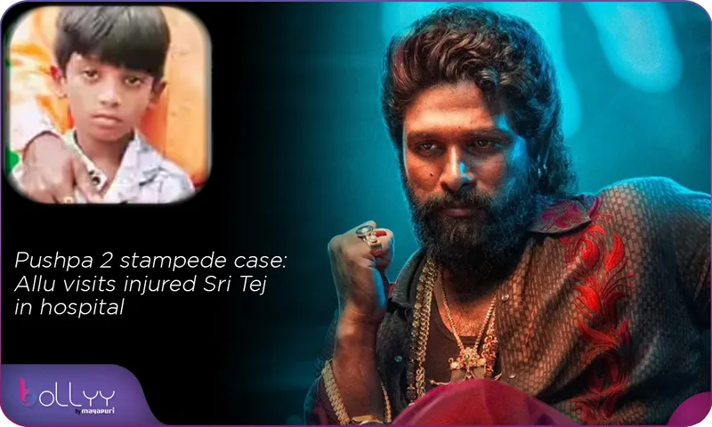 Pushpa 2 stampede case Allu visits injured Sri Tej in hospital