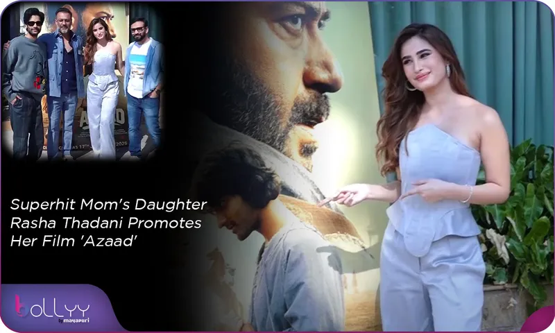 Superhit Mom's Daughter Rasha Thadani Promotes Her Film 'Azaad'