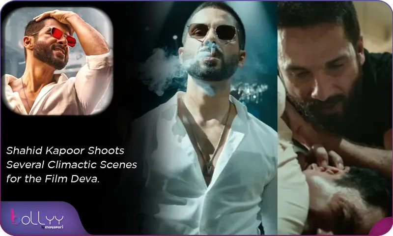  Shahid Kapoor Shoots Several Climactic Scenes for the Film Deva