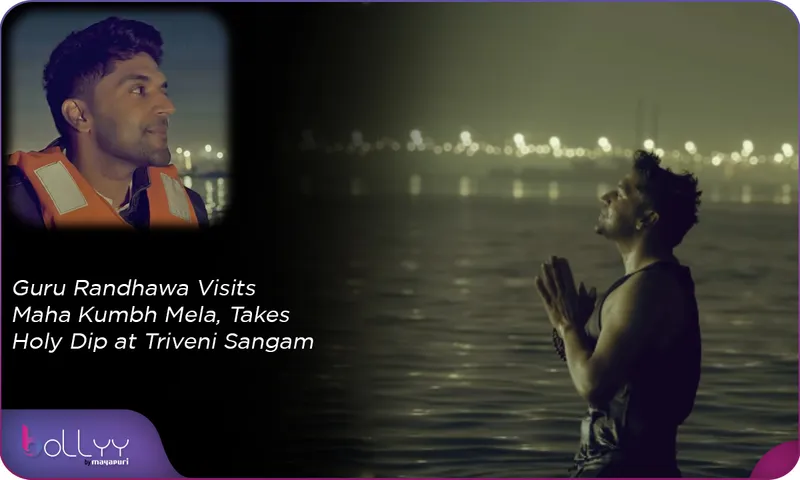 Guru Randhawa Visits Maha Kumbh Mela, Takes Holy Dip at Triveni Sangam