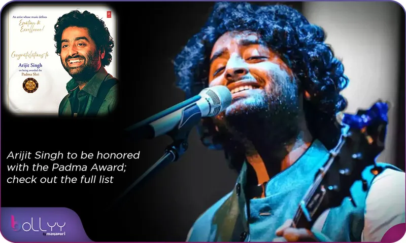 Arijit Singh to be honored with the Padma Award; check out the full list