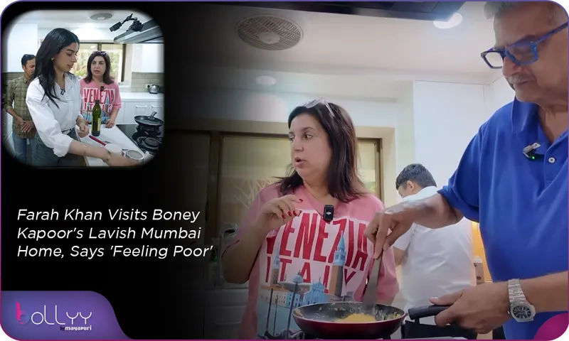 Farah Khan Visits Boney Kapoor's Lavish Mumbai Home, Says 'Feeling Poor'