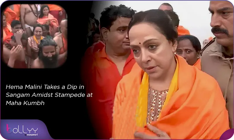 Hema Malini Takes a Dip in Sangam Amidst Stampede at Maha Kumbh
