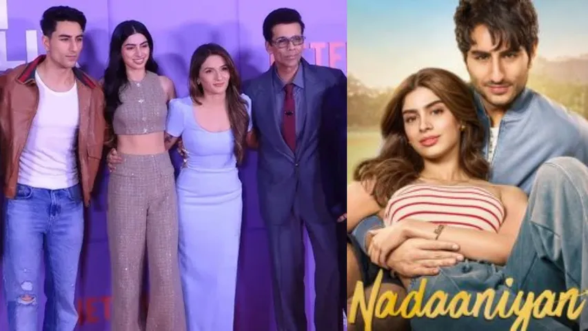 ‘Nadaaniyan’ Press Conference Ibrahim & Khushi Shine Before Karan Johar
