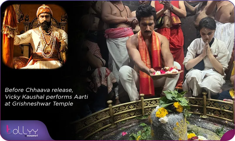 Before Chhaava release, Vicky Kaushal performs Aarti at Grishneshwar Temple