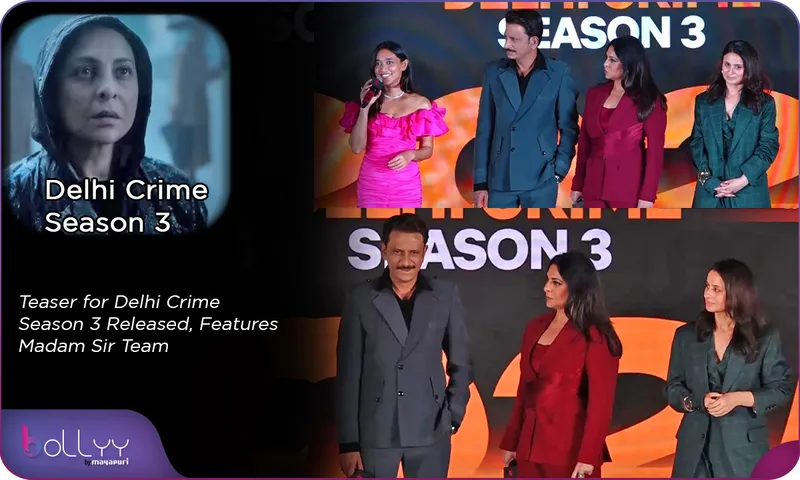 Teaser for Delhi Crime Season 3 Released, Features Madam Sir Team