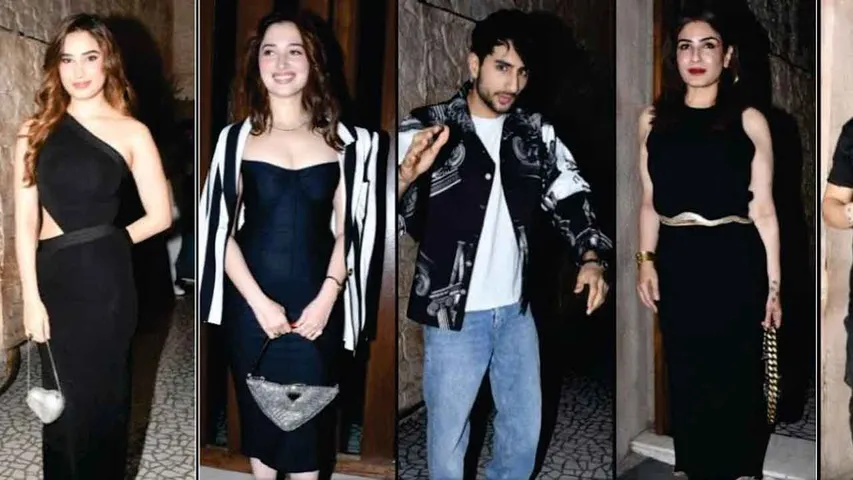 Raveena, Tamannaah, Ibrahim, and Veer Join Rasha Thadani's Birthday Celebration (9)