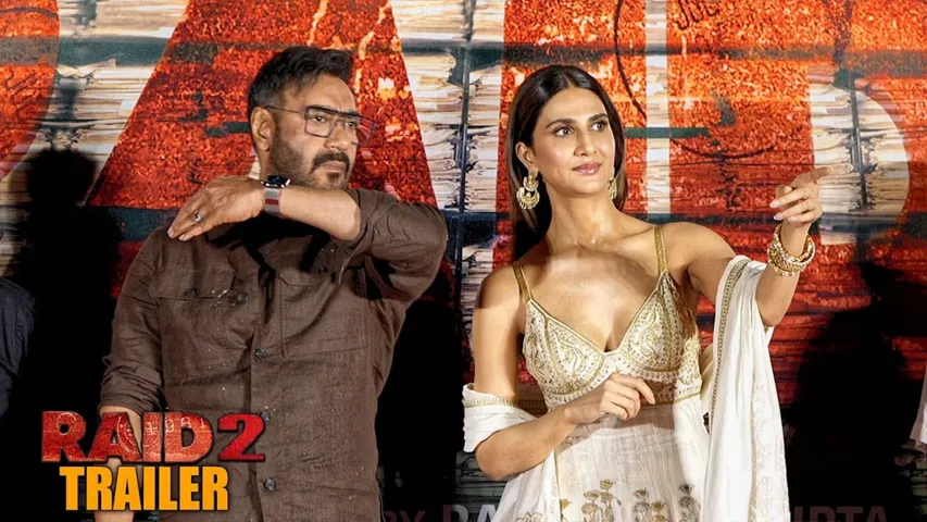 Raid 2 Trailer Launch Ajay Devgn & Vaani Kapoor Dazzle at Mumbai Event