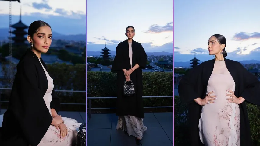 Dior Fall Show 2025 Sonam Kapoor Stuns in Elegant Dior Look in Kyoto, Japan