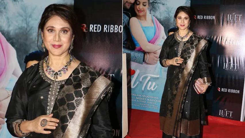 Meenakshi Seshadri Graces ‘Ae Dil Tu’ Launch Joins Shaan for Magical Duet Moment