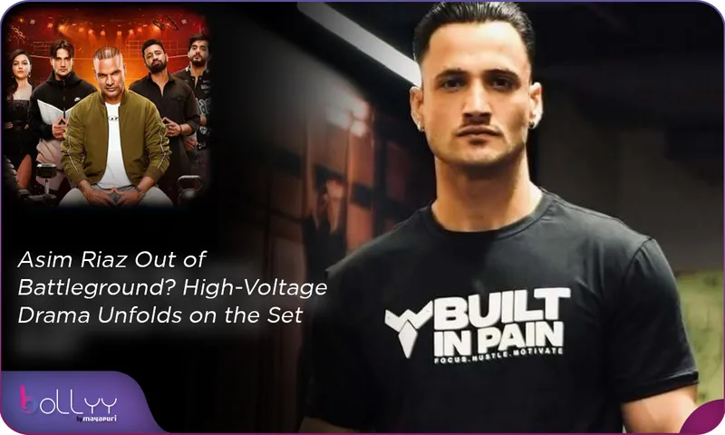 Asim Riaz Out of Battleground High-Voltage Drama Unfolds on the Set