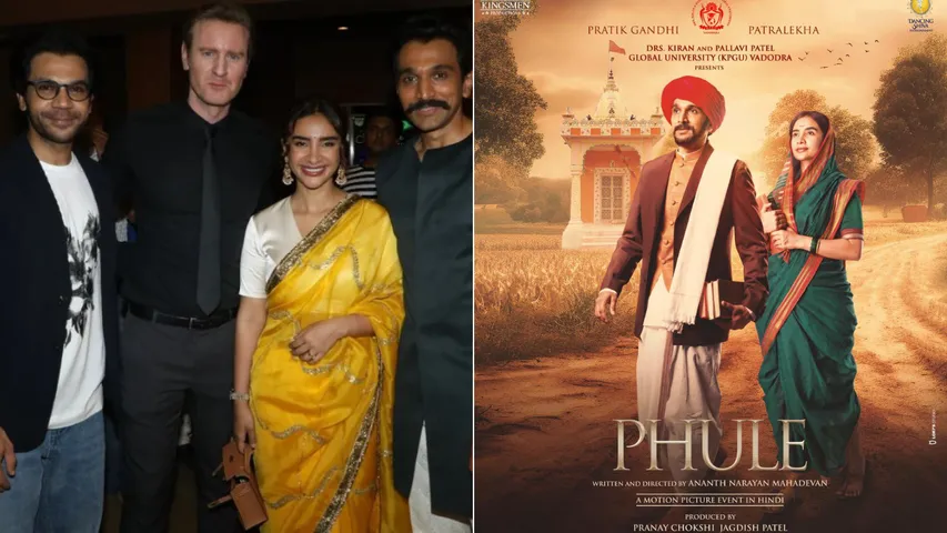 Phule Film Screening Pratik Gandhi, Patralekha, and Celebs Shine in Mumbai