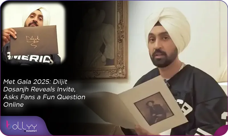 Met Gala 2025 Diljit Dosanjh Reveals Invite, Asks Fans a Fun Question Online