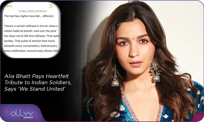 Alia Bhatt Pays Heartfelt Tribute to Indian Soldiers, Says ‘We Stand United’