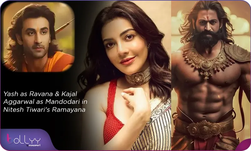 Yash as Ravana & Kajal Aggarwal as Mandodari in Nitesh Tiwari's Ramayana