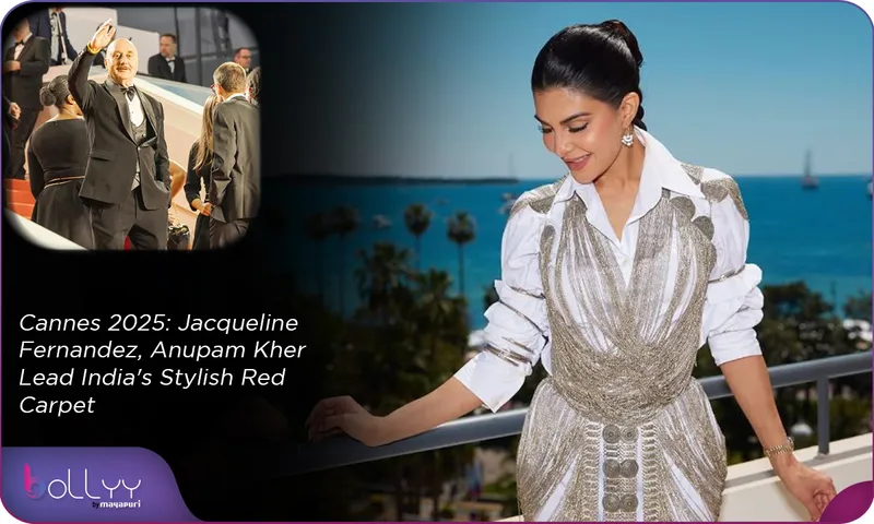 Cannes 2025 Jacqueline Fernandez, Anupam Kher Lead India's Stylish Red Carpet