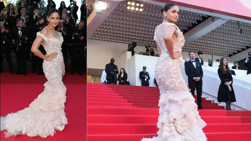 Cannes 2025 Alia Bhatt makes a dazzling appearance at Red Capet debut 