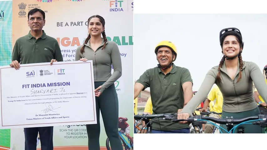 Sharvari Named Young Fit India Icon at ‘Sundays on Cycle’ by Sports Ministry