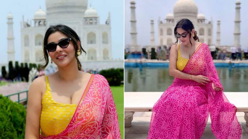 Bigg Boss 18 Fame Yamini Malhotra Visits Taj Mahal, Celebrates Love in Agra