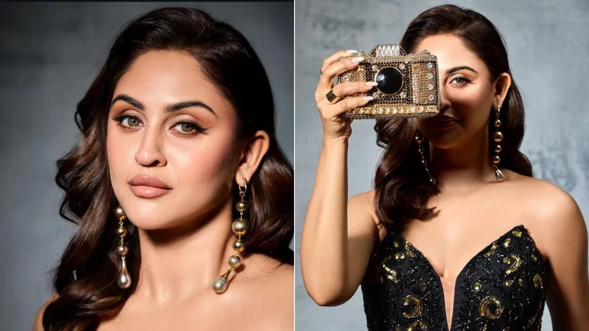 Krystle D’Souza’s ₹21,000 Swarovski Camera Bag Steals the Spotlight on the Red Carpet