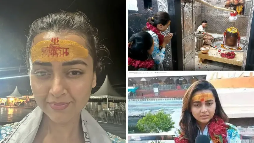 Tejasswi Prakash celebrated his birthday at Mahakaleshwar temple in Ujjain, fans were happy
