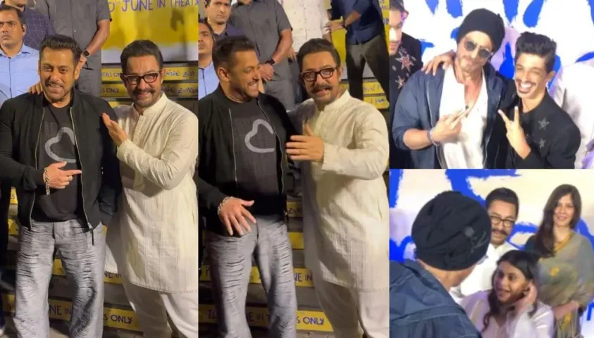 Sitaare Zameen Par Screening Rekha’s Veil Look, SRK-Salman-Aamir Reunite