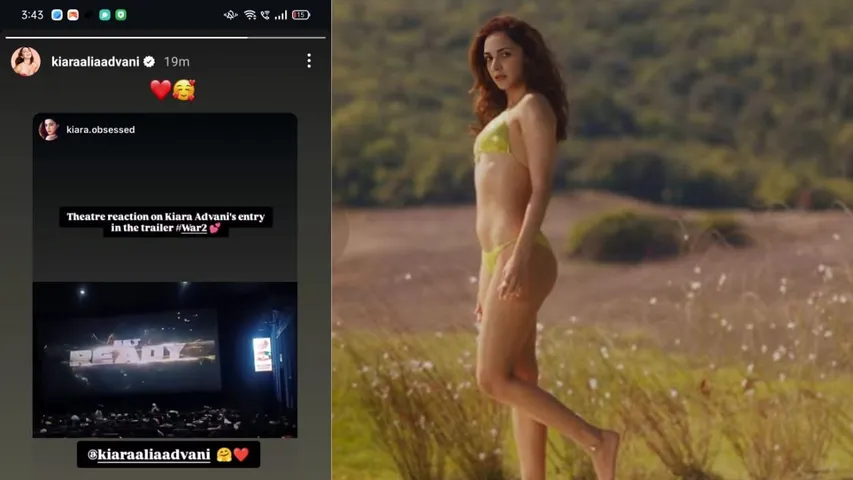 Kiara Advani’s War 2 Teaser Entry Leaves Fans Roaring in Theatres