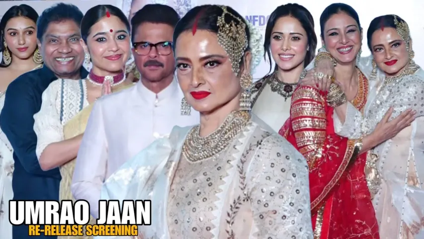 Umrao Jaan Re-Release Special Screening-  Rekha Stuns, Alia, Tabu & Janhvi Also Dazzle