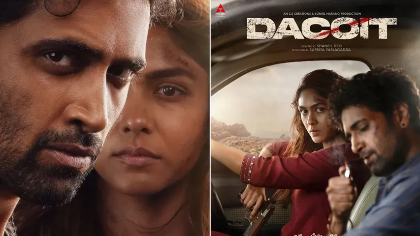 Superhero Adivi Sesh in love with Mrunal Thakur in the film Dacoit