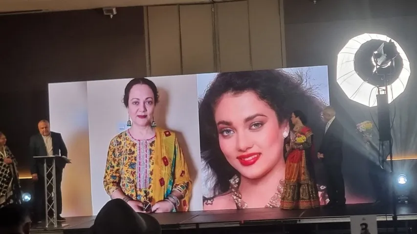 Vetern Actress MADANKNI Honoured at NRI Achievers Awards in Wembley London !