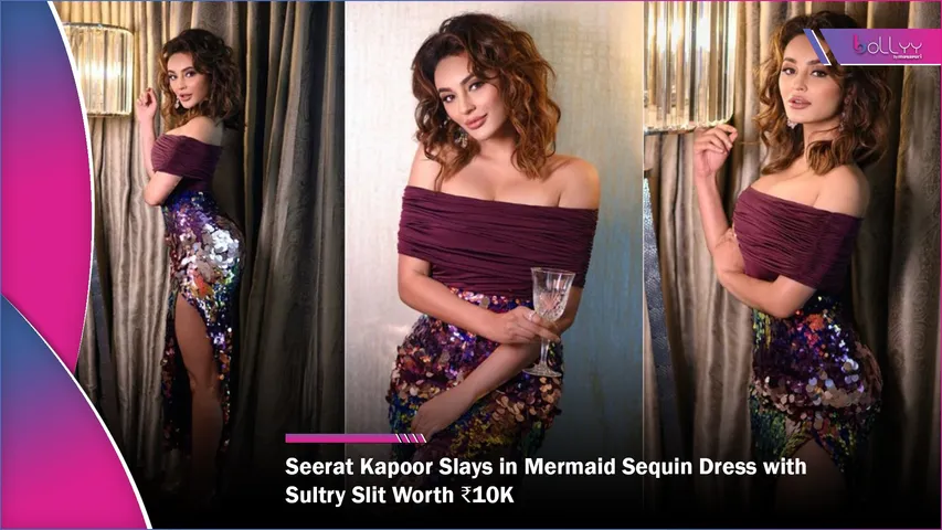 Seerat Kapoor Slays in Mermaid Sequin Dress with Sultry Slit Worth ₹10K