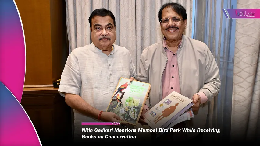 Nitin Gadkari Mentions Mumbai Bird Park While Receiving Books on Conservation