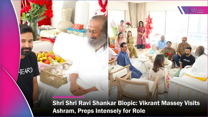Shri Shri Ravi Shankar Biopic Vikrant Massey Visits Ashram, Preps Intensely for Role