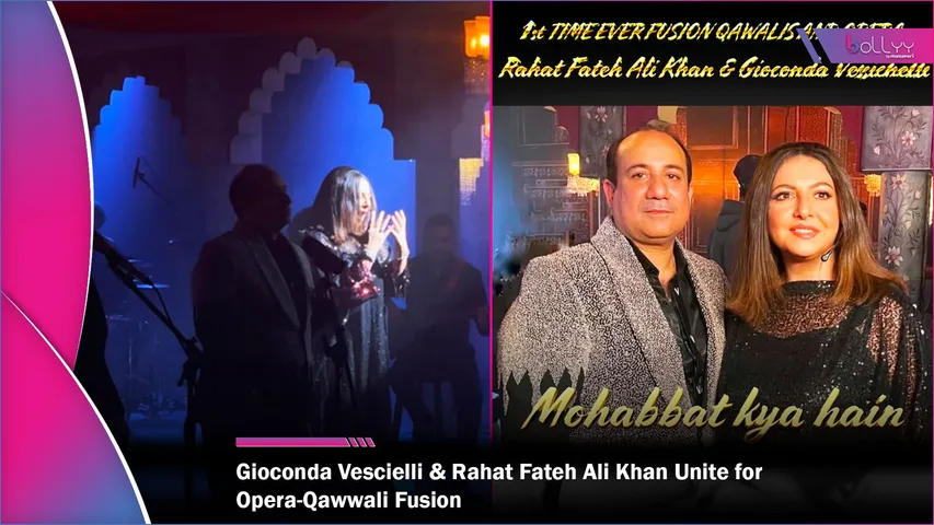 Gioconda Vessichelli and Rahat Fateh Ali Khan Unite