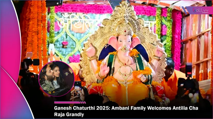 Ganesh Chaturthi 2025 Ambani Family Welcomes Antilia Cha Raja Grandly