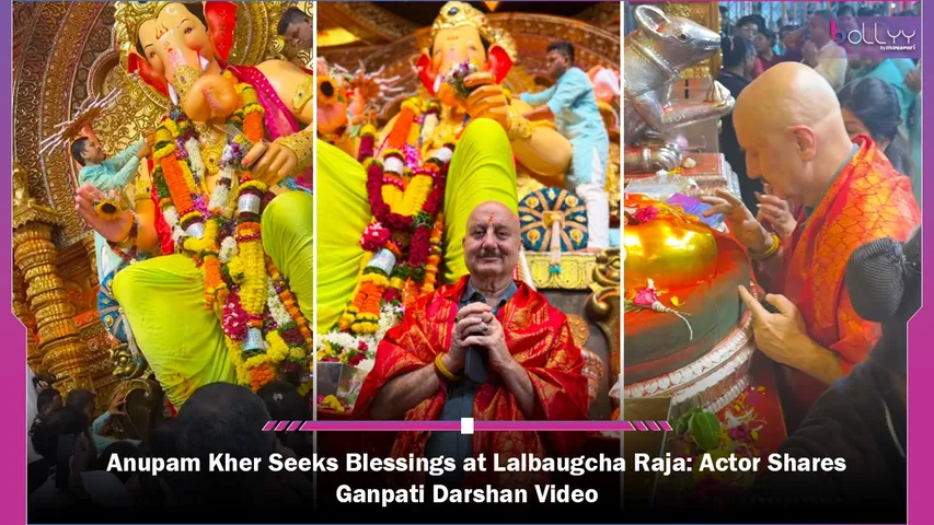 Anupam Kher Seeks Blessings at Lalbaugcha Raja